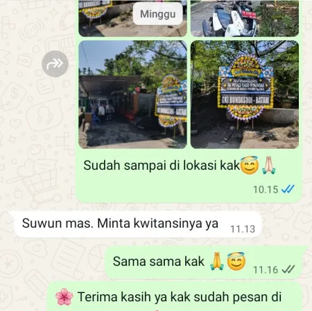 Pengiriman Papan Bunga Duka Sokowaten Banyuurip