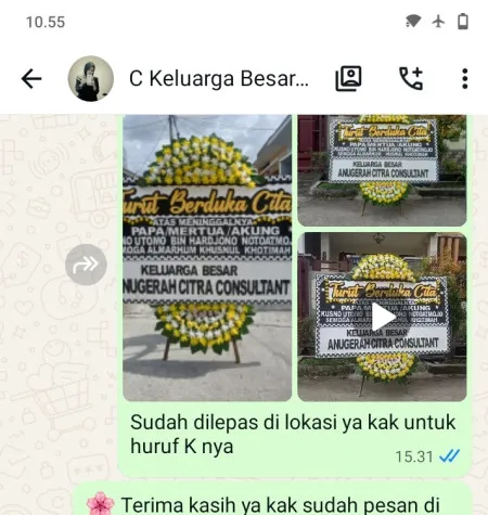 Pengiriman Papan Bunga Duka Sokowaten Banyuurip