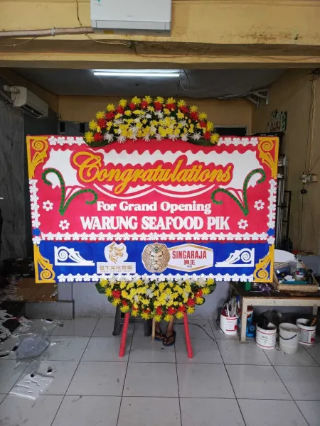 Papan Bunga Ucapan Selamat Sokowaten Banyuurip